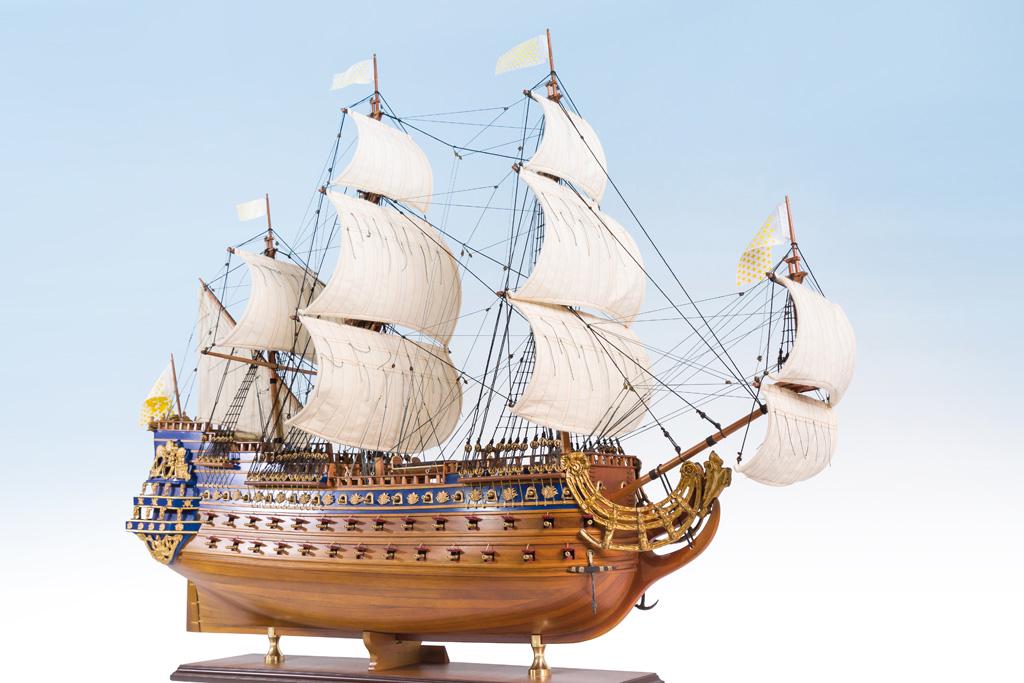 ソレイユ・ロワイヤル 1669 モデル 大型帆船レプリカ 88 cm (35インチ