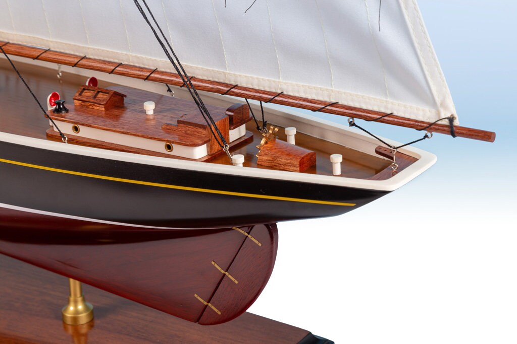 ブルーノーズ スクーナー 木製帆船 96 cm - 木製模型セーリングヨット
