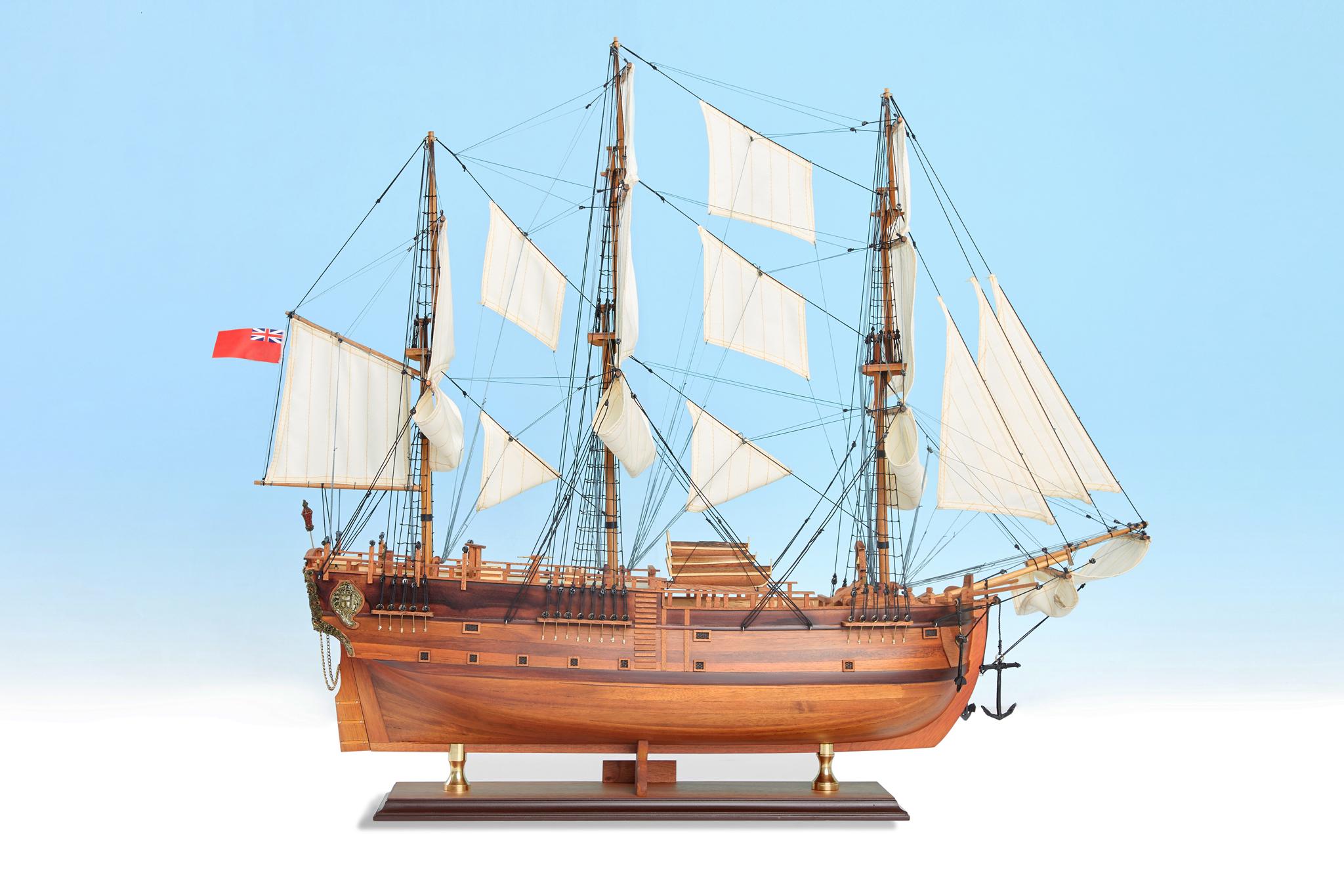 HMB エンデバー号 模型 大型帆船 75 cm (29.5