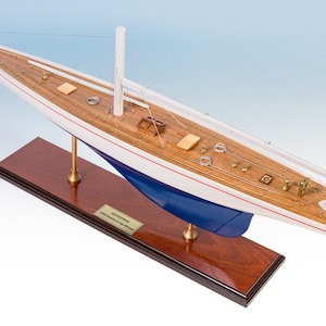 Enterprise J Class Sailing Yacht Model 70cm - America&#39;s Cup Winner 1930 - Special Edition - Model sailing boats - Great gift house decor toy