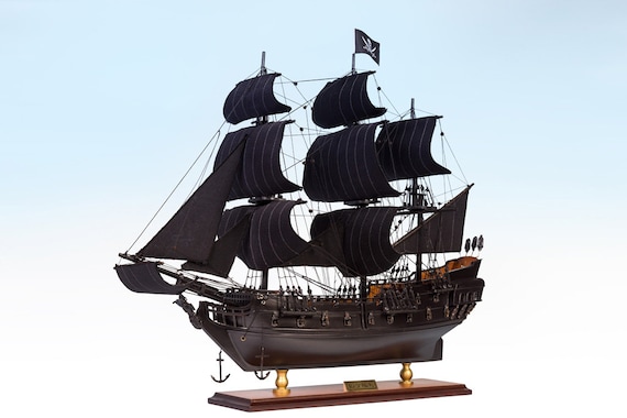 Maqueta de Barco Pirata del Caribe Black Pearl 50cm Maqueta de