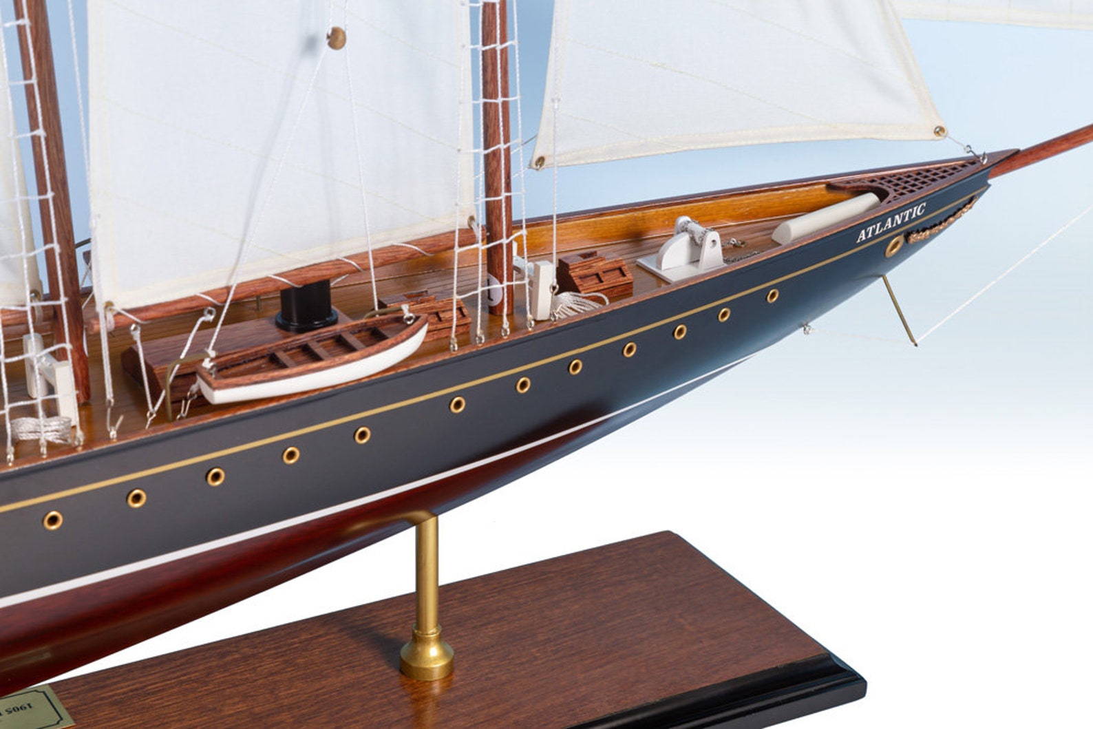 Atlantic Sailing Yacht Model 100cm - Wooden Model Sailing Yachts, Model ...