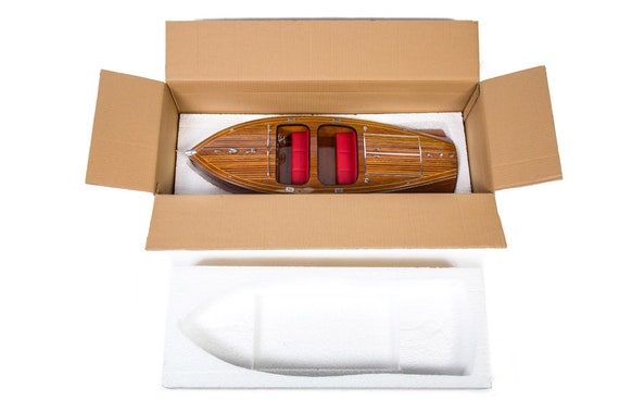 Chris Craft Barrel Back 1940 Model Speed Boat 75cm 29.5 Handcrafted Wooden  Boat Model American Speed Boat Model Home Decor 