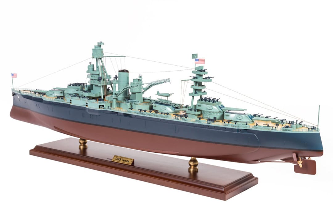 USS Texas Battleship Model Wooden Warship Models Royal Navy Model Ships Ship Model, Battle