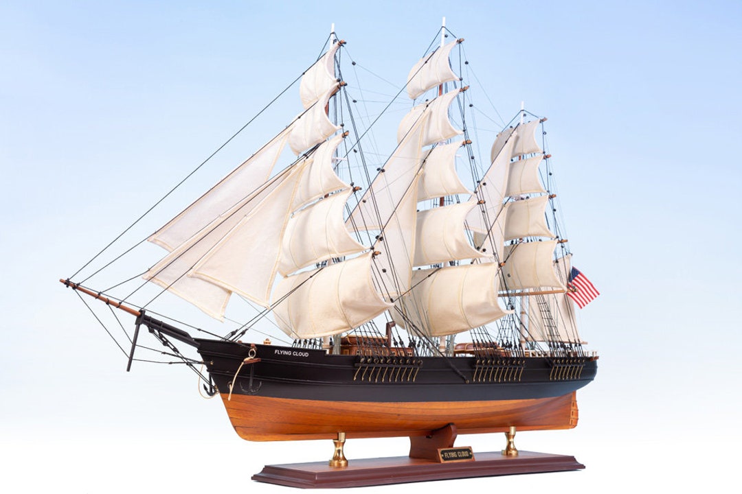Flying Cloud Clipper Ship Model 35.4 American Clipper Ship Wooden
