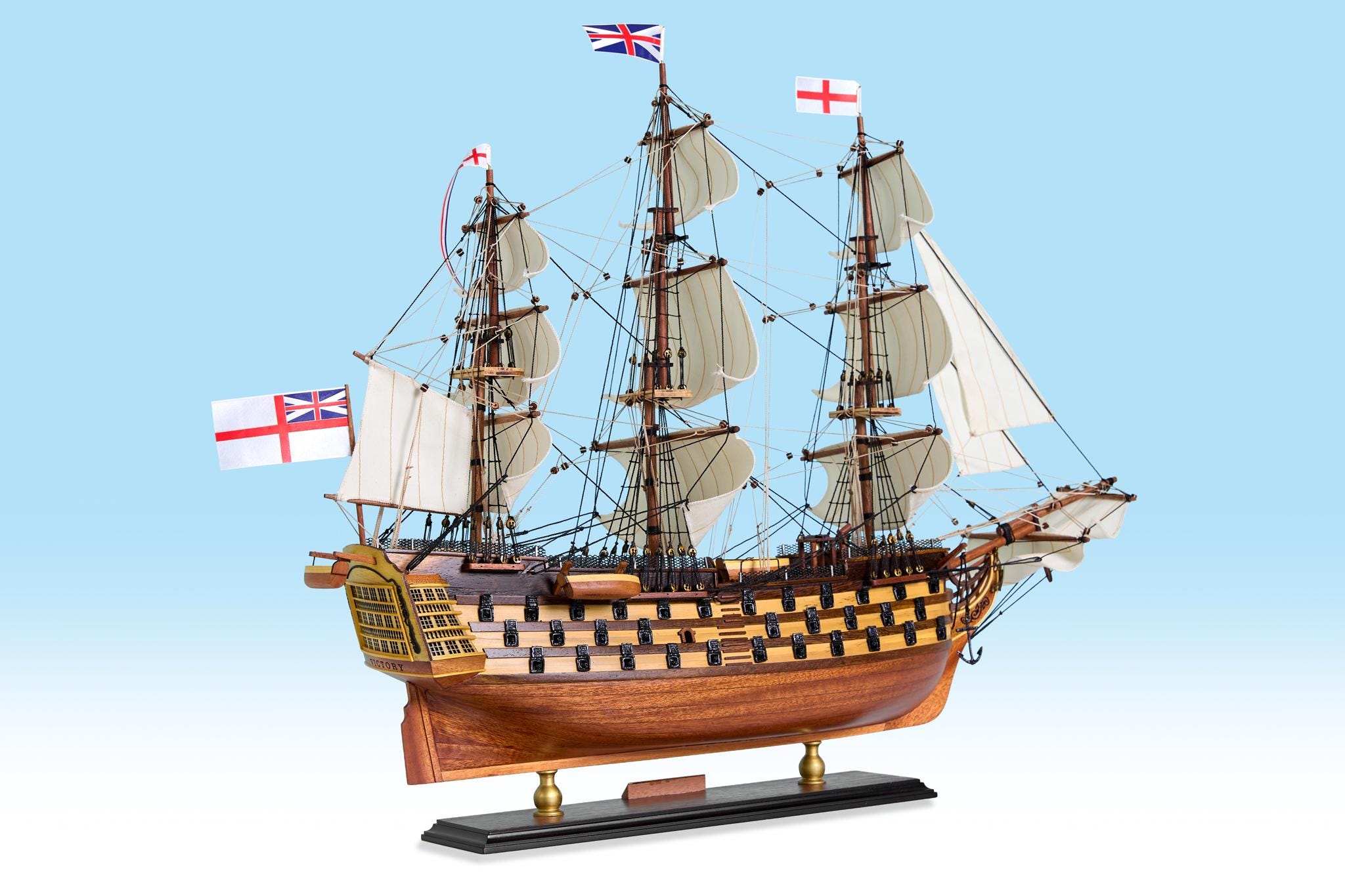 HMSビクトリー 55cm (21.6インチ) 帆船模型レプリカ - イギリス海軍
