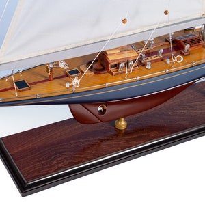 ENDEAVOUR PAINTED Wooden Sailboat 70cm