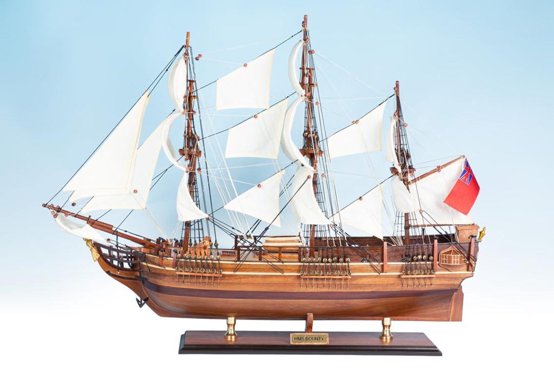 HMS Bounty 1787 75cm Handcrafted Wooden Model Ships - Fully
