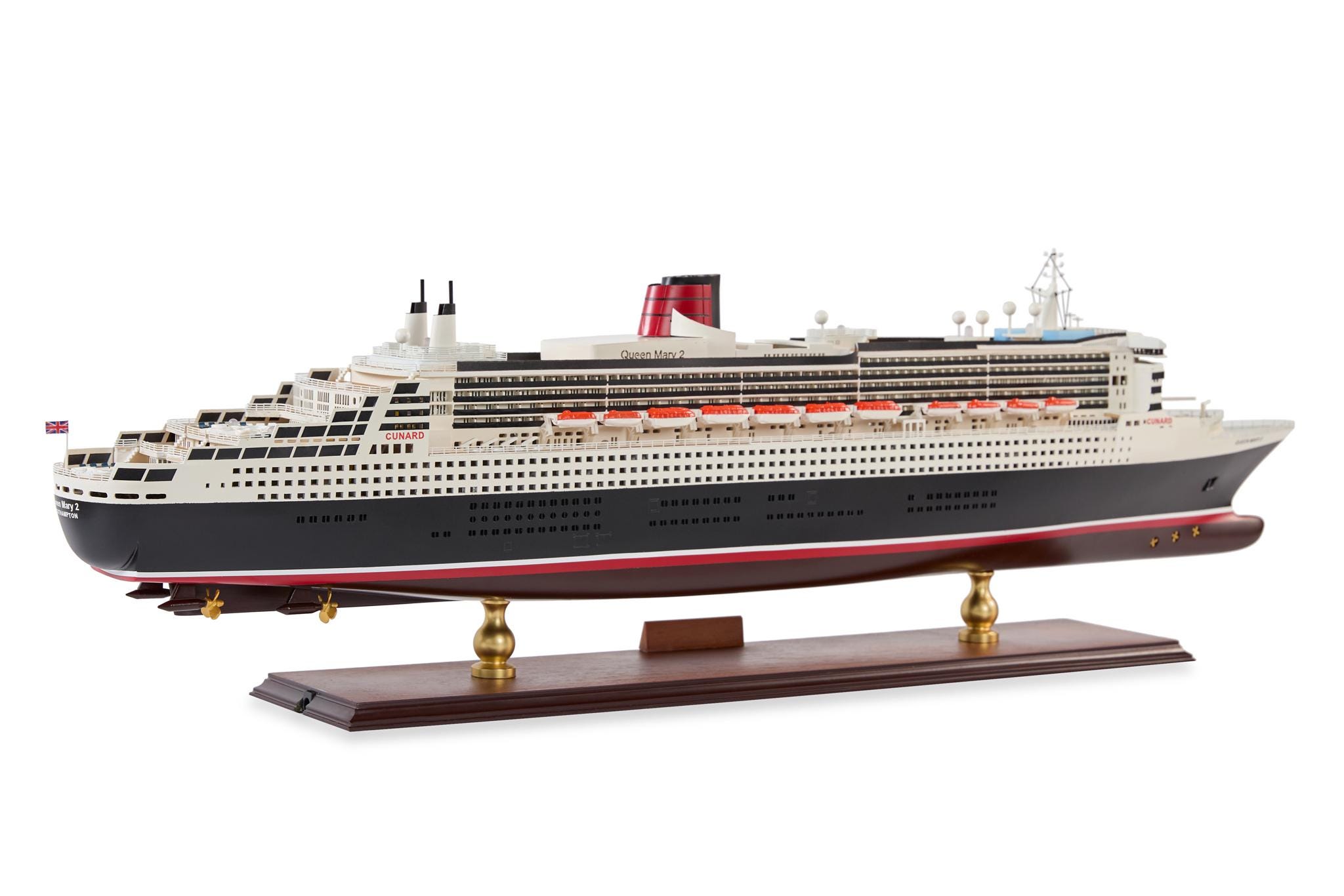 クイーン・メリー2号 クルーズ船モデル LEDライト付き 80 cm (31.5