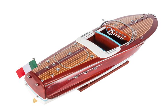Riva Ariston Gorgeous  Handmade Wooden Model Speedboat 35" 
