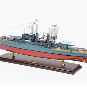 USS California Schlachtschiffmodell - Kriegsschiffmodelle aus Holz - Royal Navy Schiffsmodell - Schiffsmodell, Kampfschiffmodelle