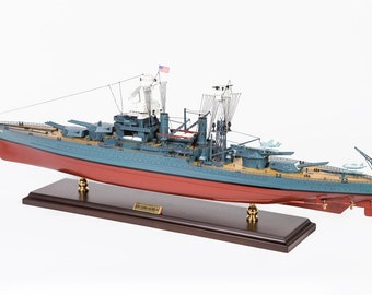 USS California Battleship Model - Wooden Warship Models - Royal Navy Model ships - Ship Model, Battle Ship Models