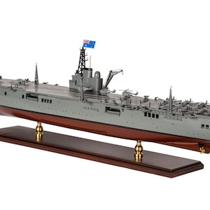 HMAS Melvin (R21) Flugzeugträger 90 cm - Kriegsschiffmodelle aus Holz - Royal Navy Schiffsmodelle - Schiffsmodell, Kampfschiffmodelle