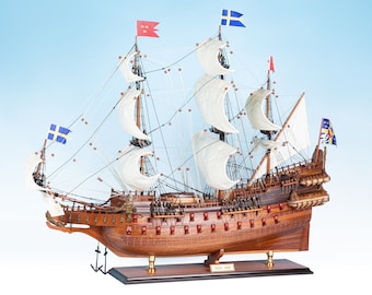 Vasa (Wasa) 34&quot;Handgefertigtes Holzmodell Großsegler Boot - Holz Schiffsmodell - Handgefertigtes Holz Schiffsmodell Replik
