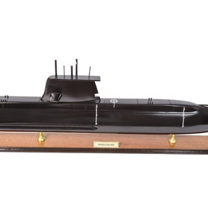 HMAS Collins SSG73 73cm – Guided Missile Submarine Model - Wooden Warship Models - Royal Navy Model ships - Ship Model, Wooden Model