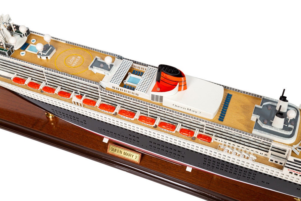Queen Mary 木製モデル 船 クイーン・メリー号 RMS クイーン・メリー号モデル 全長1フィート - Etsy 日本