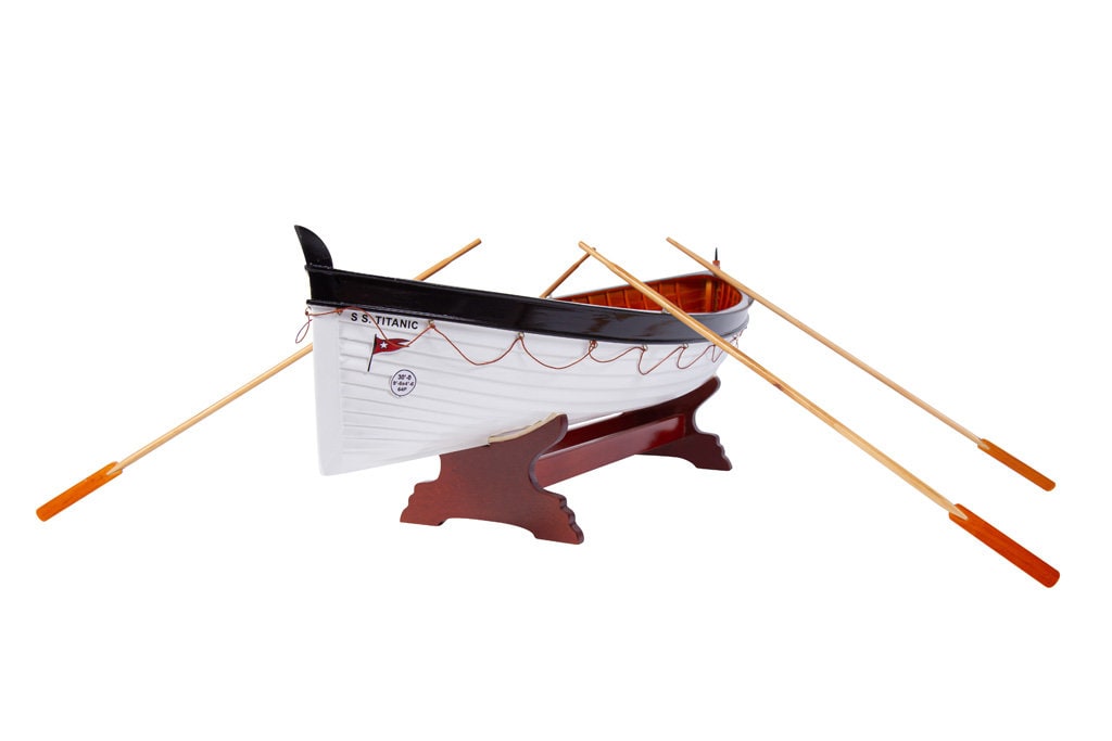 タイタニック号の救命ボートの木製船模型 - タイタニック号の救命