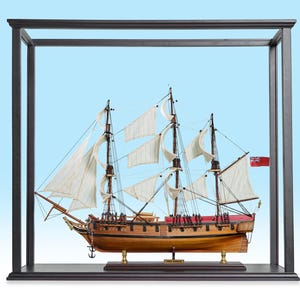 Hartholz-Schaukasten für Großsegler 80 cm