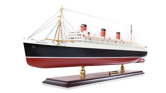 クイーン・メリー号模型クルーズ（LEDライト付き）90cm（35.4インチ