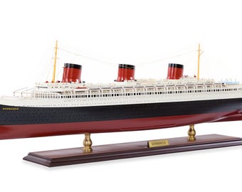 SS Normandie 89cm Model Cruise with LED lights 89cm (35&quot;) - Special Edition, Wooden Cruise Models, Wooden Ship Models, Models with Lights