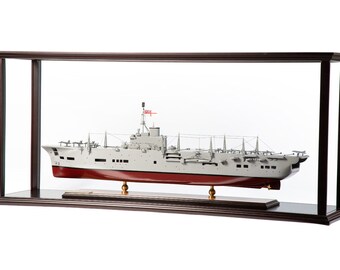 HMSユニコーン航空母艦モデル - イギリス海軍 - 90 cm木製航空母艦