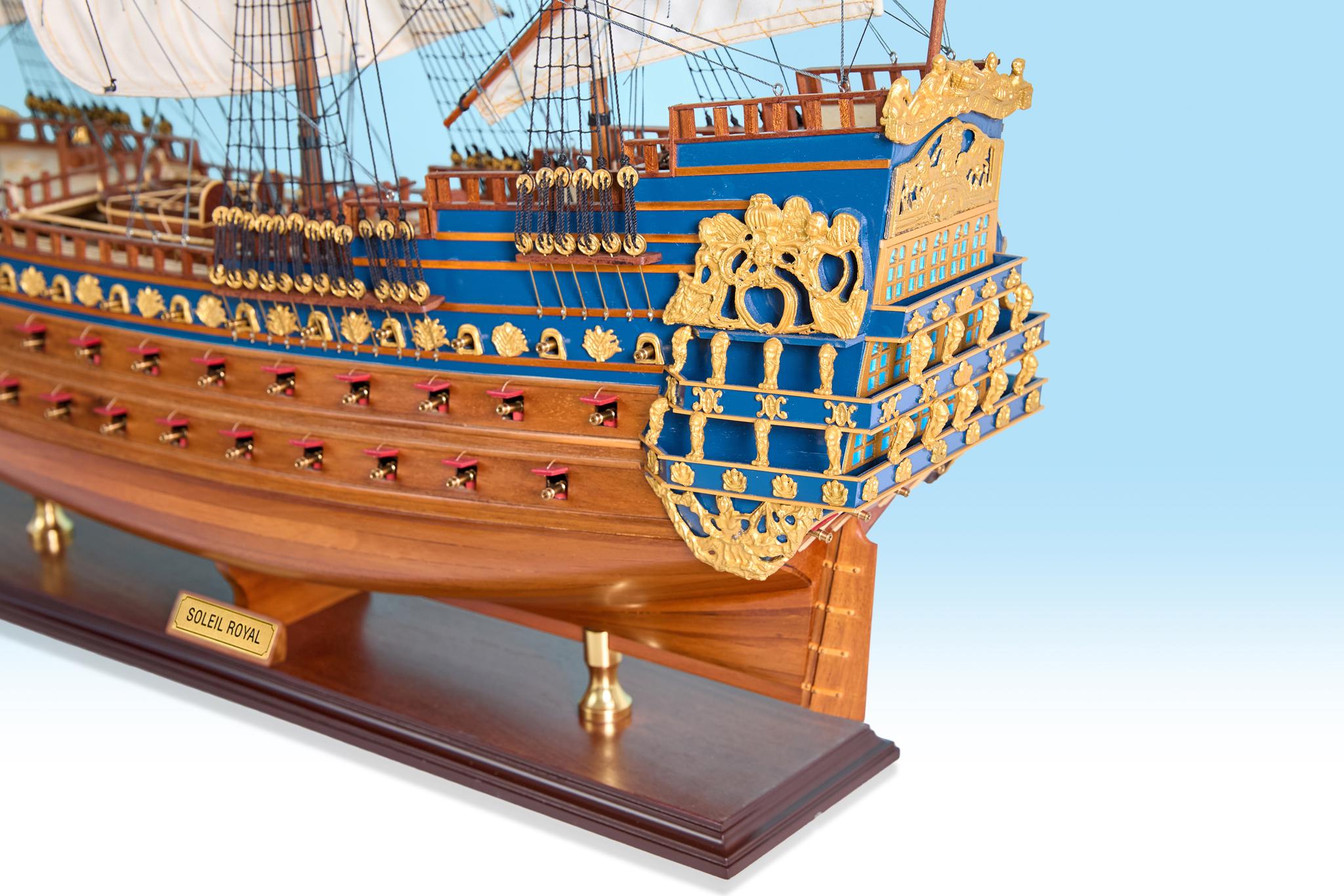 ソレイユ・ロワイヤル 1669 モデル 大型帆船レプリカ 88 cm (35インチ 