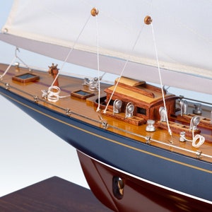 ENDEAVOUR PAINTED Wooden Sailboat 70cm