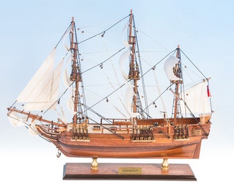 HMS Bounty 50 cm Modell Großsegler Boot Replika - Royal Navy Schiffe, HMS Victory Modell, Britisches Schiffsmodell, Schiffsmodell, Holzmodell