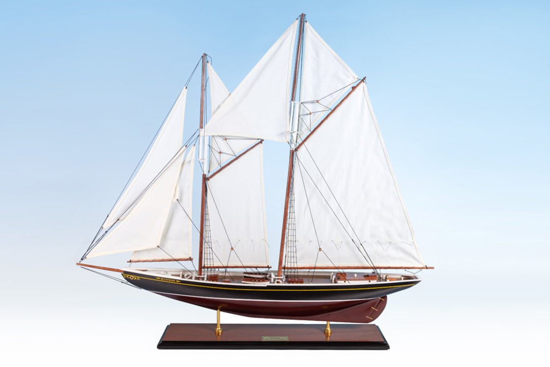 ブルーノーズ スクーナー 木製帆船 96 cm - 木製模型セーリング