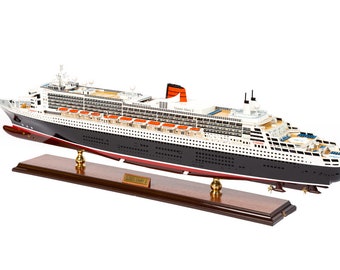 Queen Mary 2 Model Cruise with LED lights 86cm (34&quot;) - SPECIAL EDITION, Wooden Cruise Models, Wooden Ship Models, Models with Lights