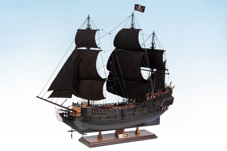 Black Pearl Caribbean Pirate 75cm Model Ship – Pirate Ship Model