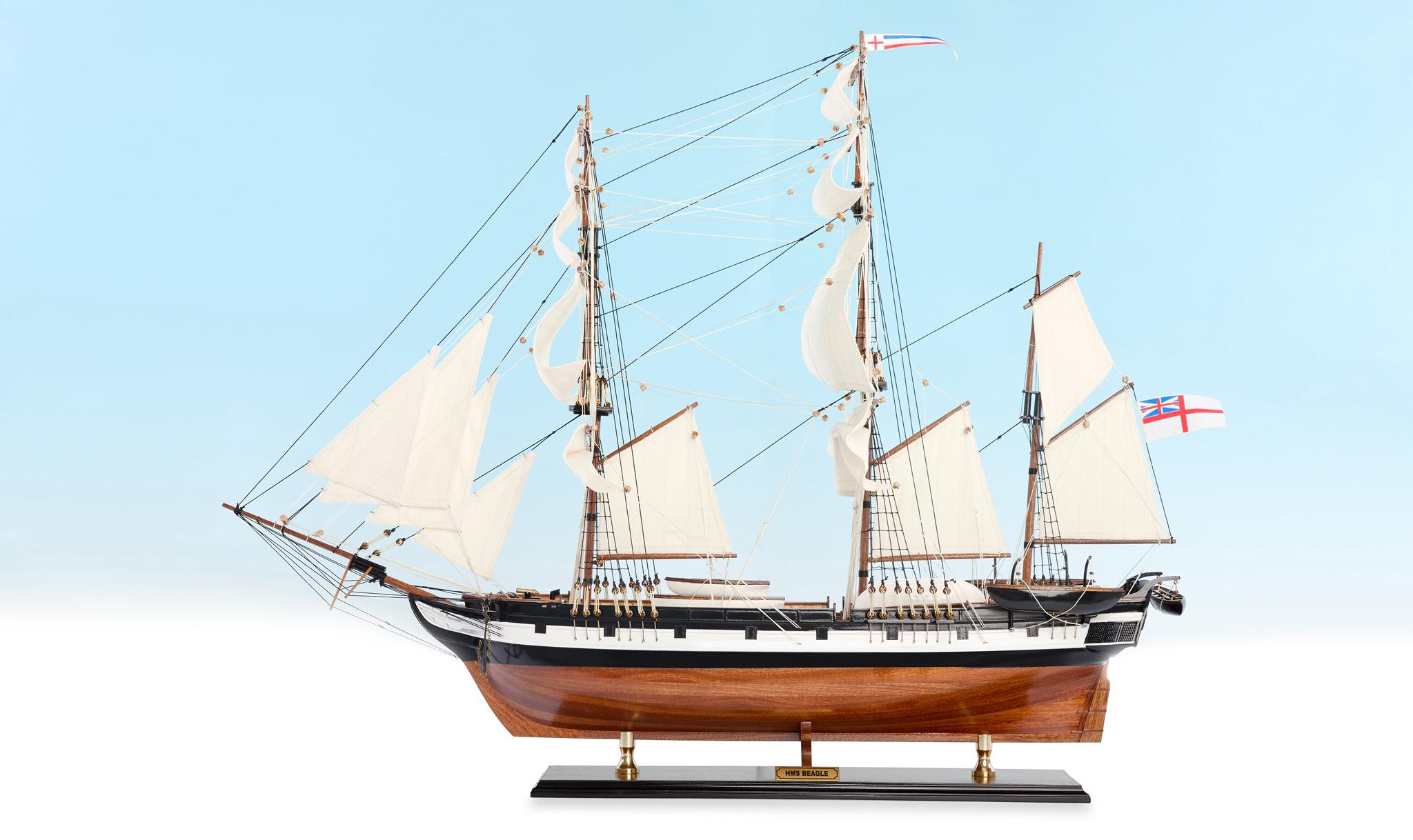 Handcrafted HMS Beagle Model Ship 36