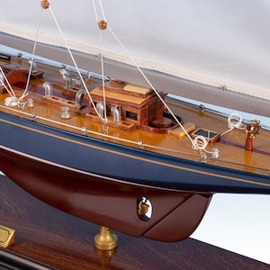 ENDEAVOUR PAINTED Wooden Sailboat 70cm