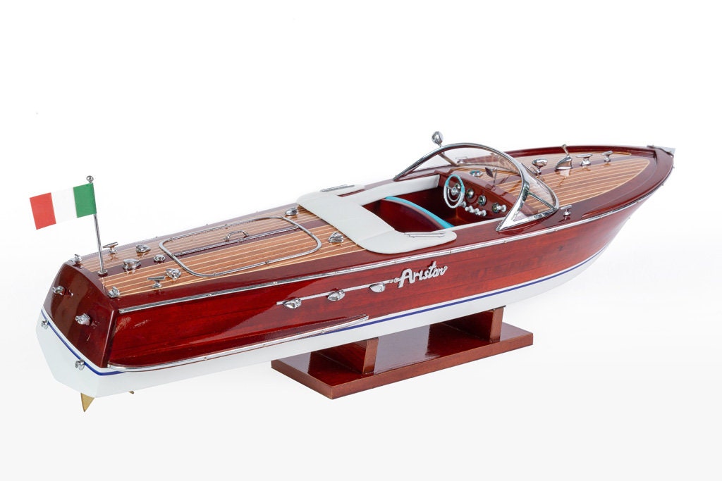 Riva Aquarama Classic Speed Boat 50cm 19.7 Handcrafted Wooden Boat Model,  Italian Speed Boat Model, Speed Boat, Wooden Model 