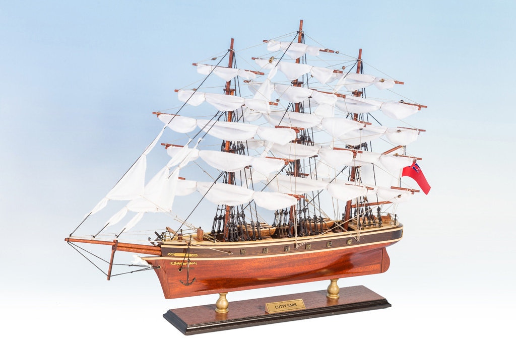 Cutty Sark 50cm Model Tall Ship Handcrafted Wooden Ship Etsy