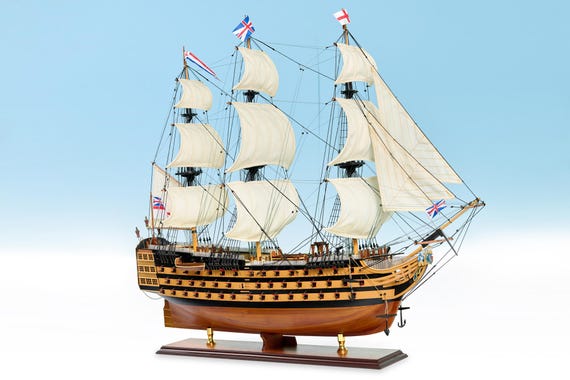 HMS ビクトリー 1765 塗装済み 95 cm 模型 大型帆船 レプリカ