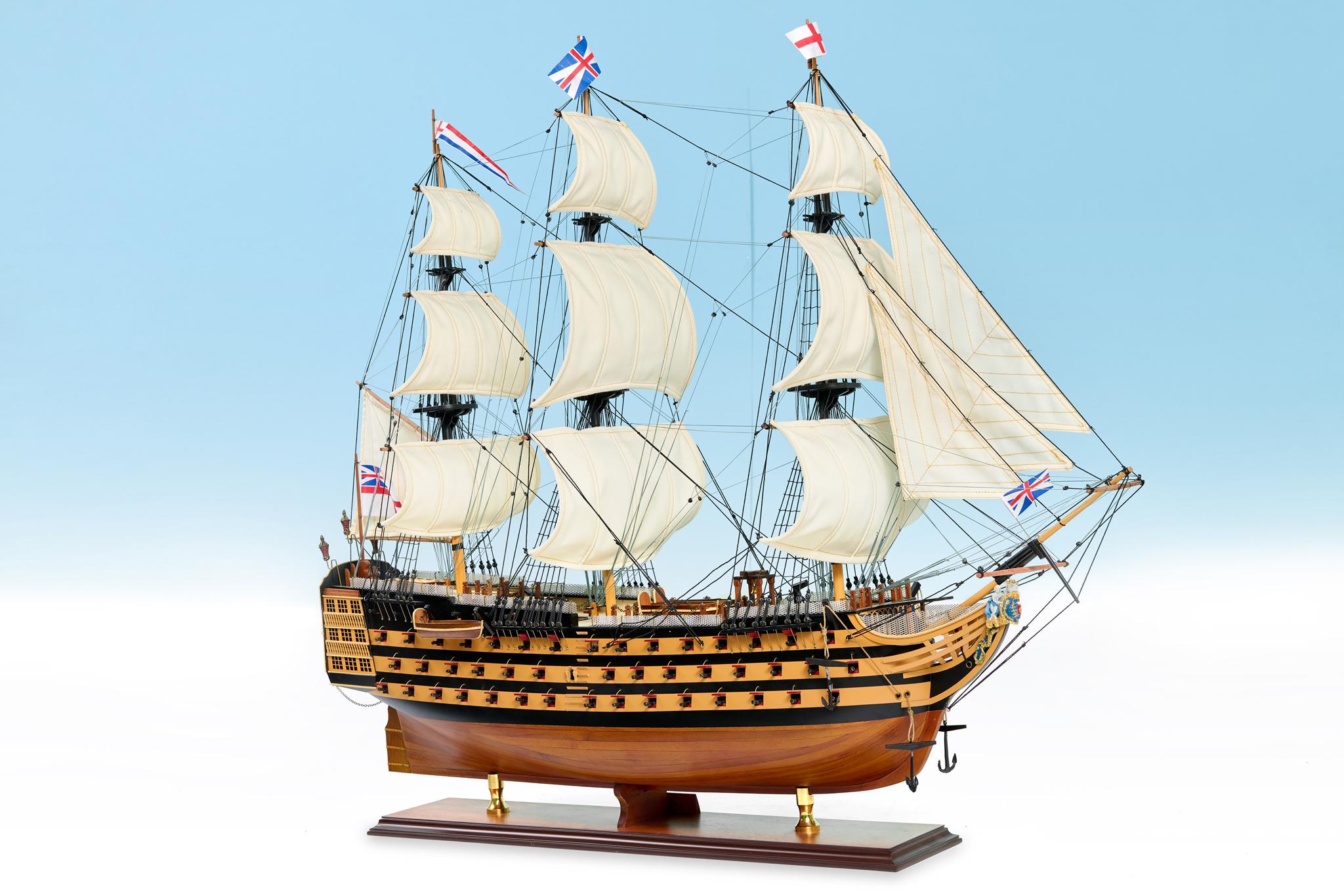 HMS ビクトリー 1765 塗装済み 95 cm 模型 大型帆船 レプリカ