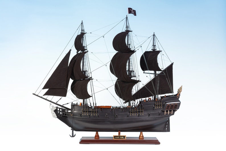 Black Pearl Caribbean Pirate 75cm Model Ship – Pirate Ship Model