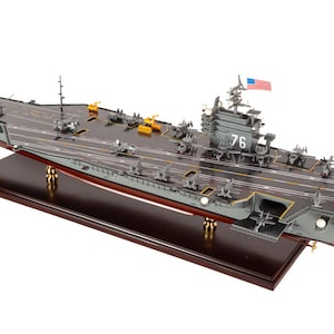 USS Ronald Reagan (CVN-76) Battleship Model - Wooden Warship Models - Royal Navy Model ships - Ship Model, Battle Ship Models