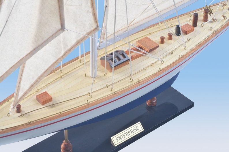 Enterprise J Class Sailing Yacht Model 60cm America's Etsy