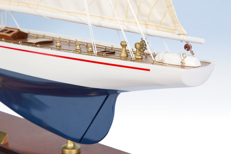 Enterprise J Class Sailing Yacht Model 60cm Wooden Model Etsy