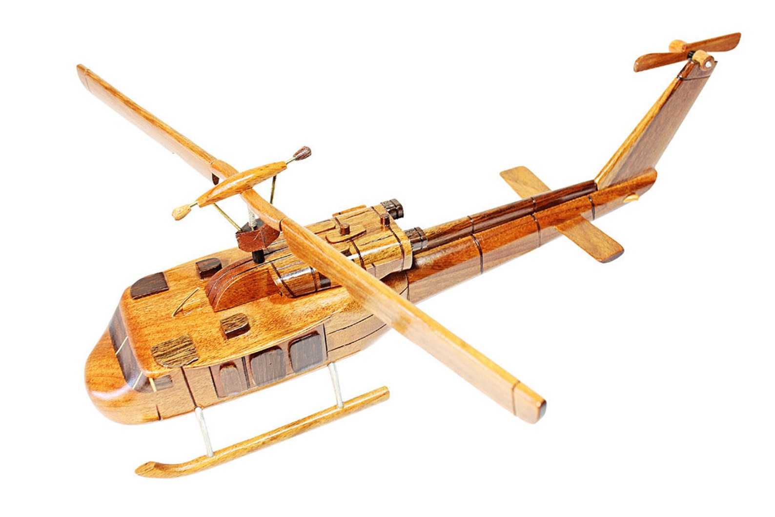 Handcrafted wooden Helicopter UH1 Huey Model Aircraft Etsy
