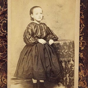 Little Girl Hoop Skirt~CDV~Civil War Era~St Louis