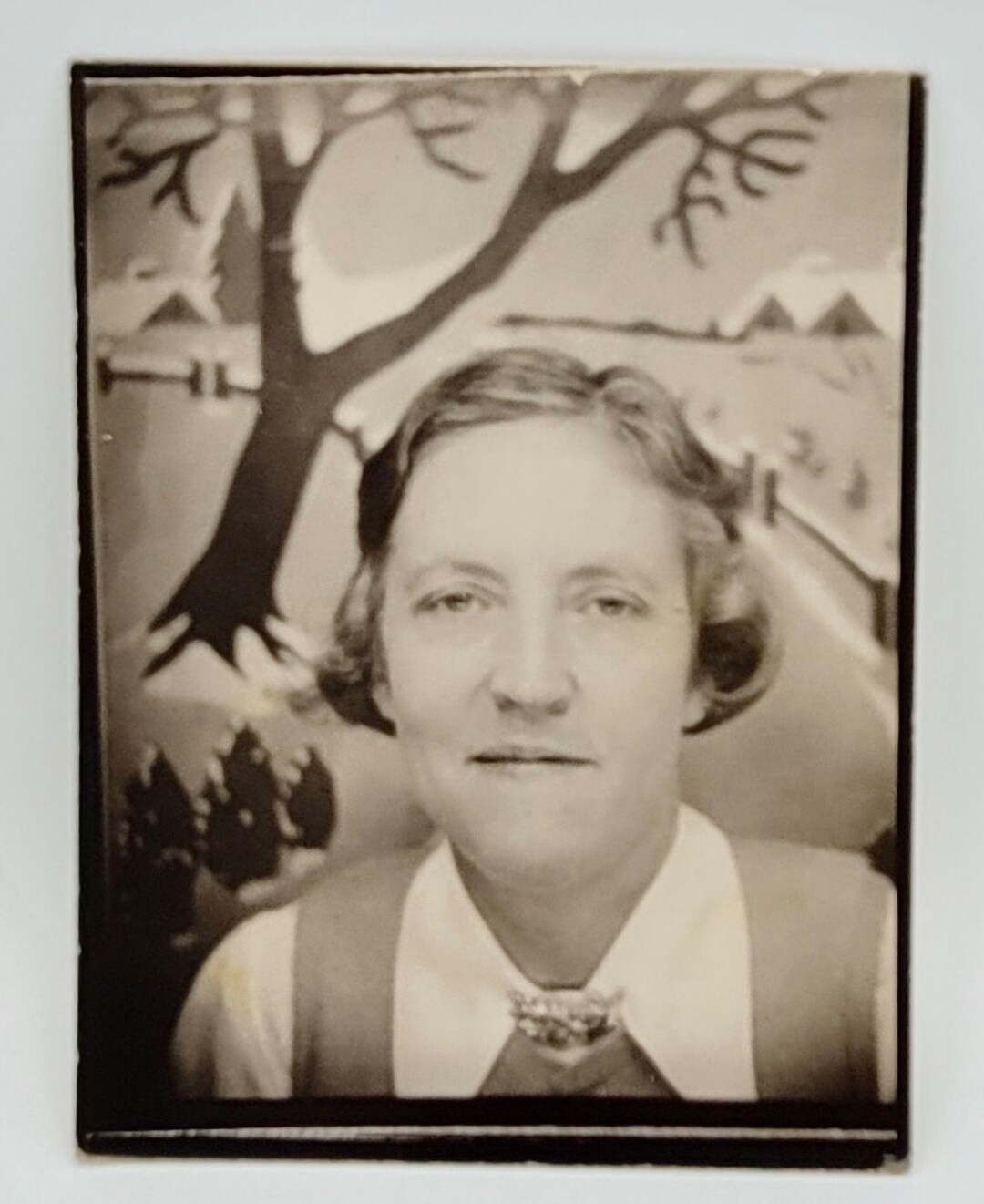 Enlarged Photo Booth Picsnowy Country Scene Backdrop3x4 Etsy