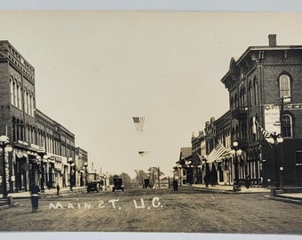 RPPC Main Street U.C. American Flags Displayed in Street and Storefronts