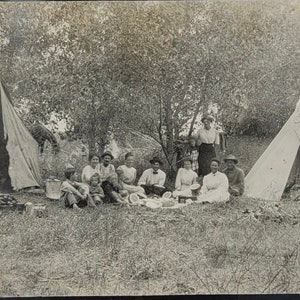 1911 Colorado Camping Club ~ CPRP ~ Pastèque ~ Épis de maïs ~ Carte postale avec photo