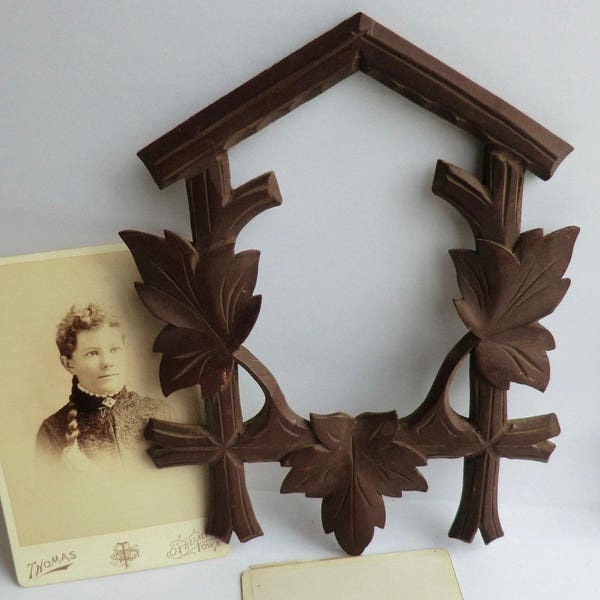 Vintage Cuckoo Clock Wooden Frame Germany Would be Great for Photo, Fun Project Piece