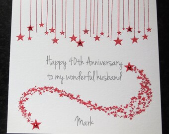 husband ruby wedding anniversary