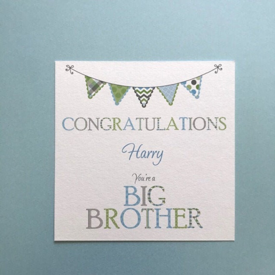 New Big Brother Card Personalised Printed - Etsy