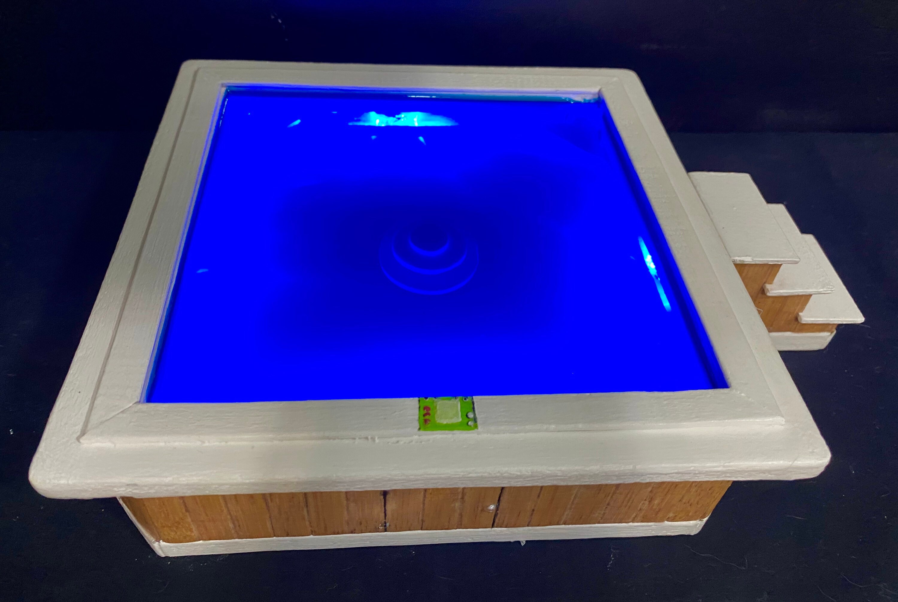 Miniature Hot Tub with lights.